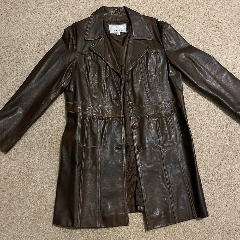 Wilson Leather Brown Women Jacket
